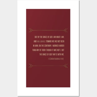 1 Corinthians 15:10 Posters and Art